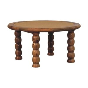 Stolik kawowy Artisan IN4510 – lite drewno mango, wykończenie naturalne