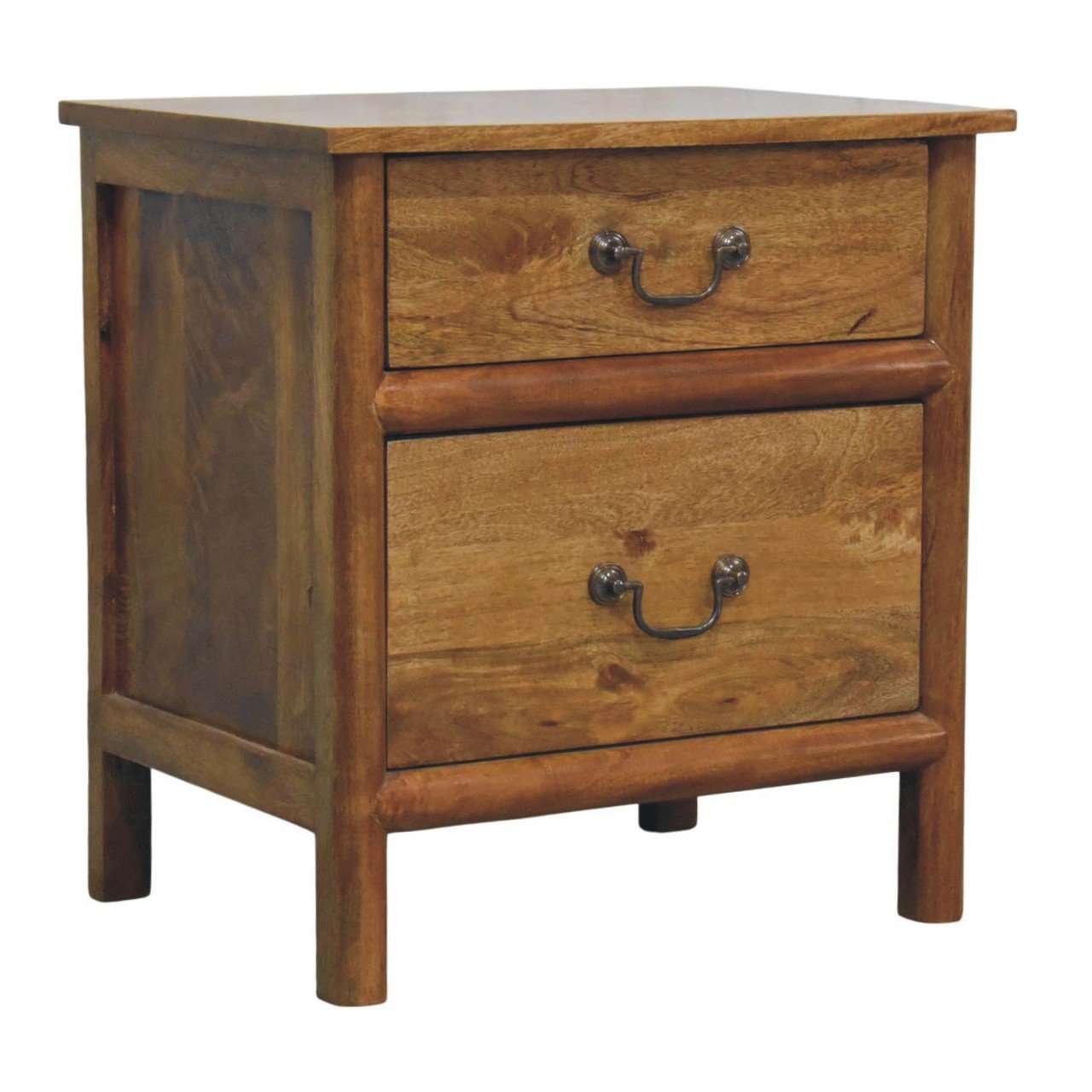 Szafka nocna z litego drewna mango – 55 cm — model IN4518 - obrazek 2