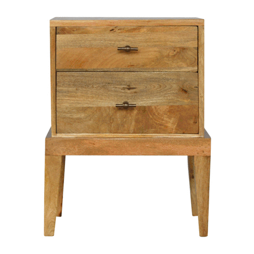 Szafka nocna Artisan IN529 – lite drewno mango, wykończenie dębowe - Image 8
