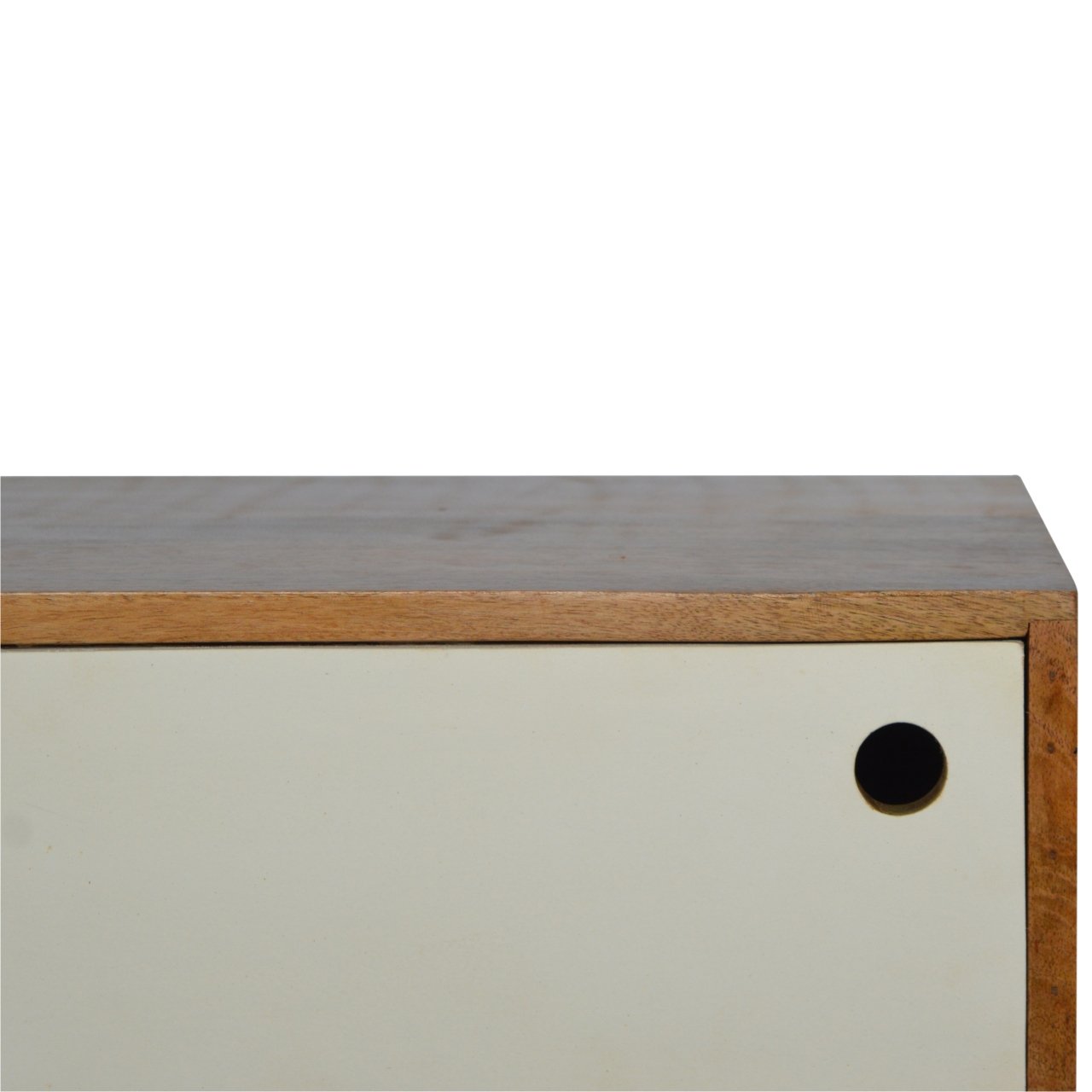 Szafka RTV Artisan IN659 – lite drewno mango, wykończenie jasne - obrazek 5