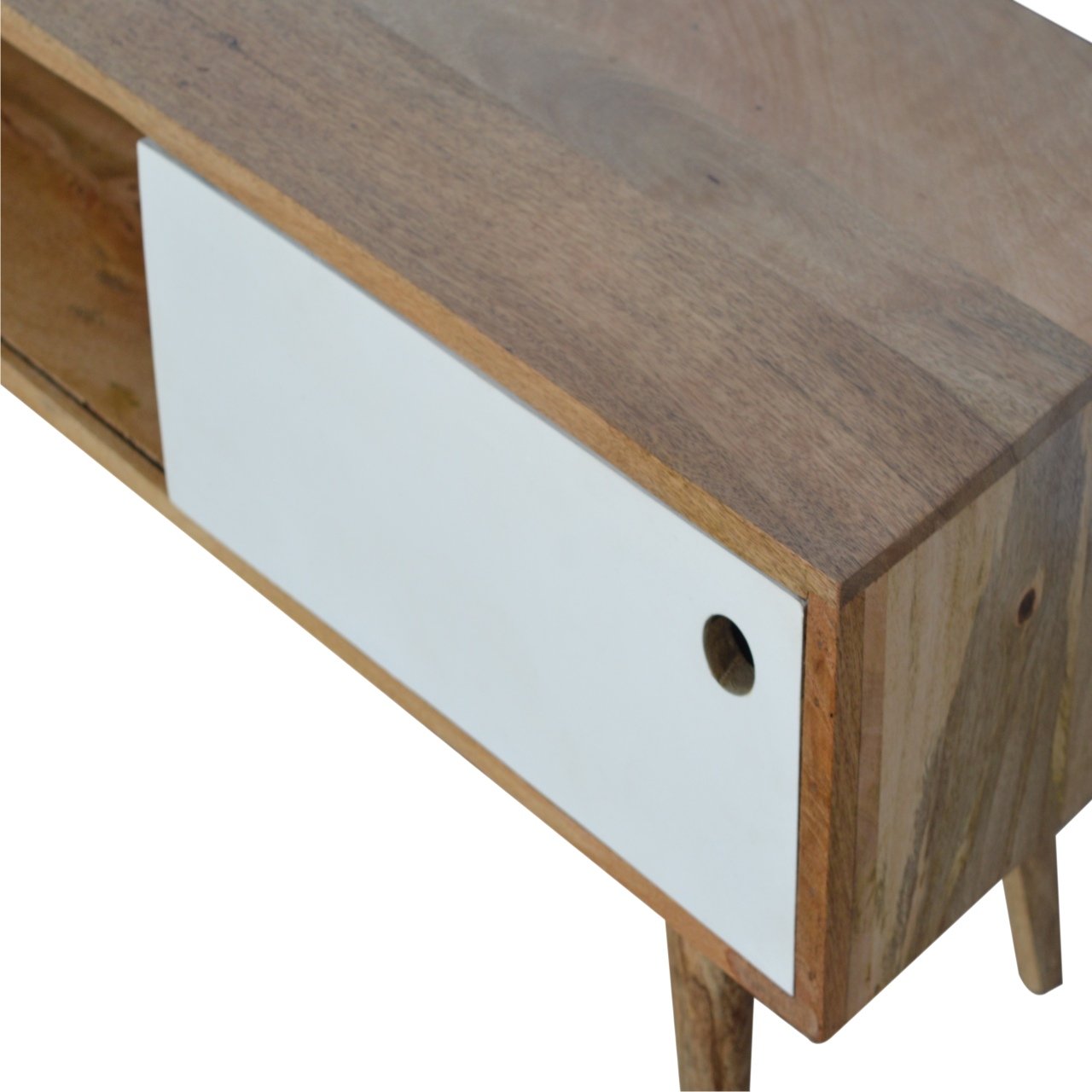 Szafka RTV Artisan IN659 – lite drewno mango, wykończenie jasne - obrazek 6