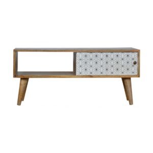 Stolik kawowy Artisan IN660 – lite drewno mango, wykończenie rzemieślnicze