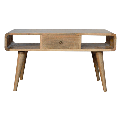 Stolik kawowy Artisan IN713 – lite drewno mango, wykończenie dębowe - Image 9