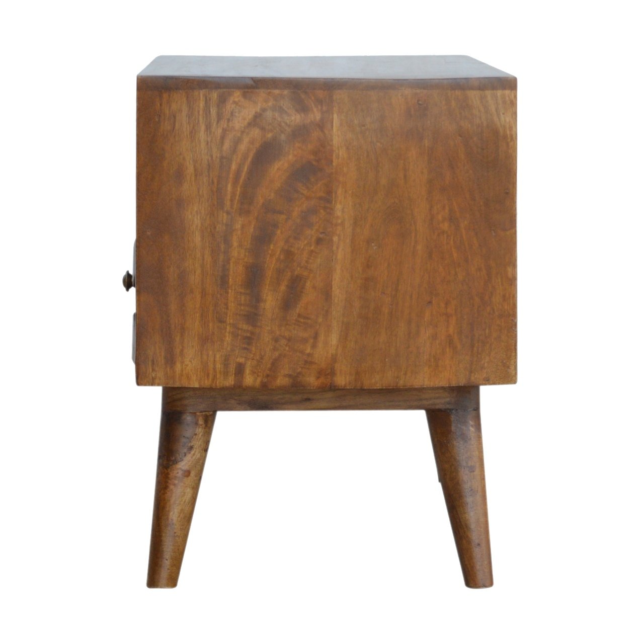 Szafka RTV z litego drewna mango – kasztanowa, 85 cm — model IN738 - obrazek 7