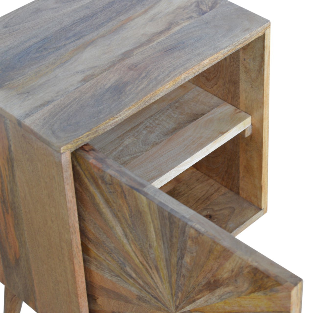 Szafka nocna Artisan IN749 – lite drewno mango, wykończenie rzemieślnicze - Image 6
