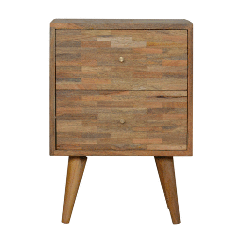 Szafka nocna Artisan IN752 – lite drewno mango, wykończenie dębowe - Image 10