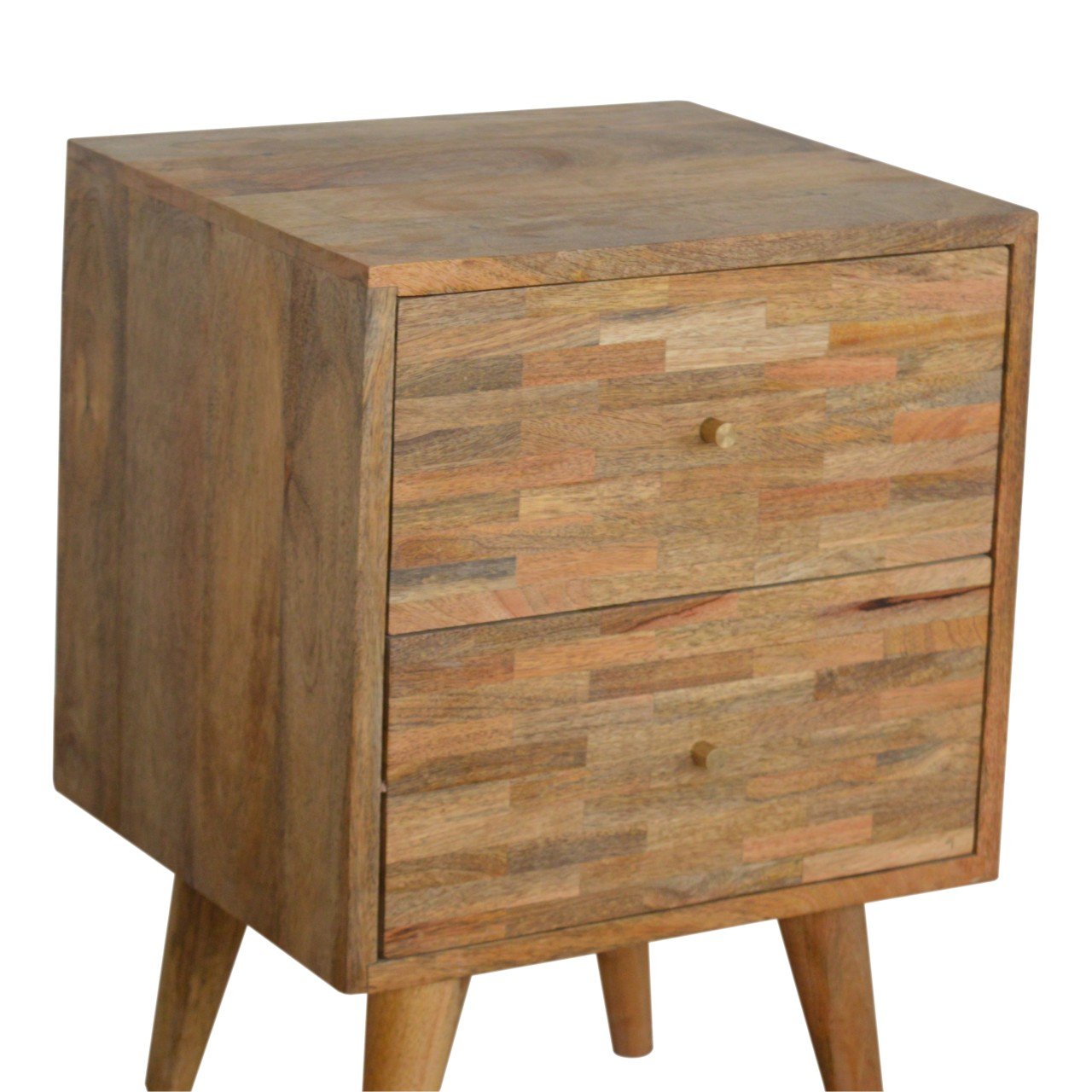 Szafka nocna Artisan IN752 – lite drewno mango, wykończenie dębowe - Image 3