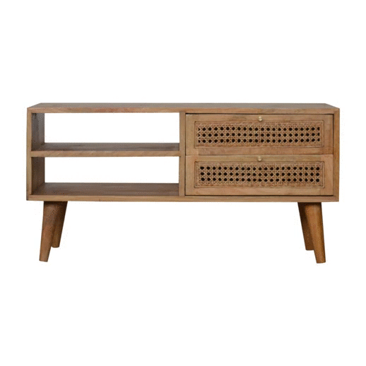 Szafka RTV Artisan IN767 – drewno o dębowym charakterze, wykończenie dębowe - obrazek 9