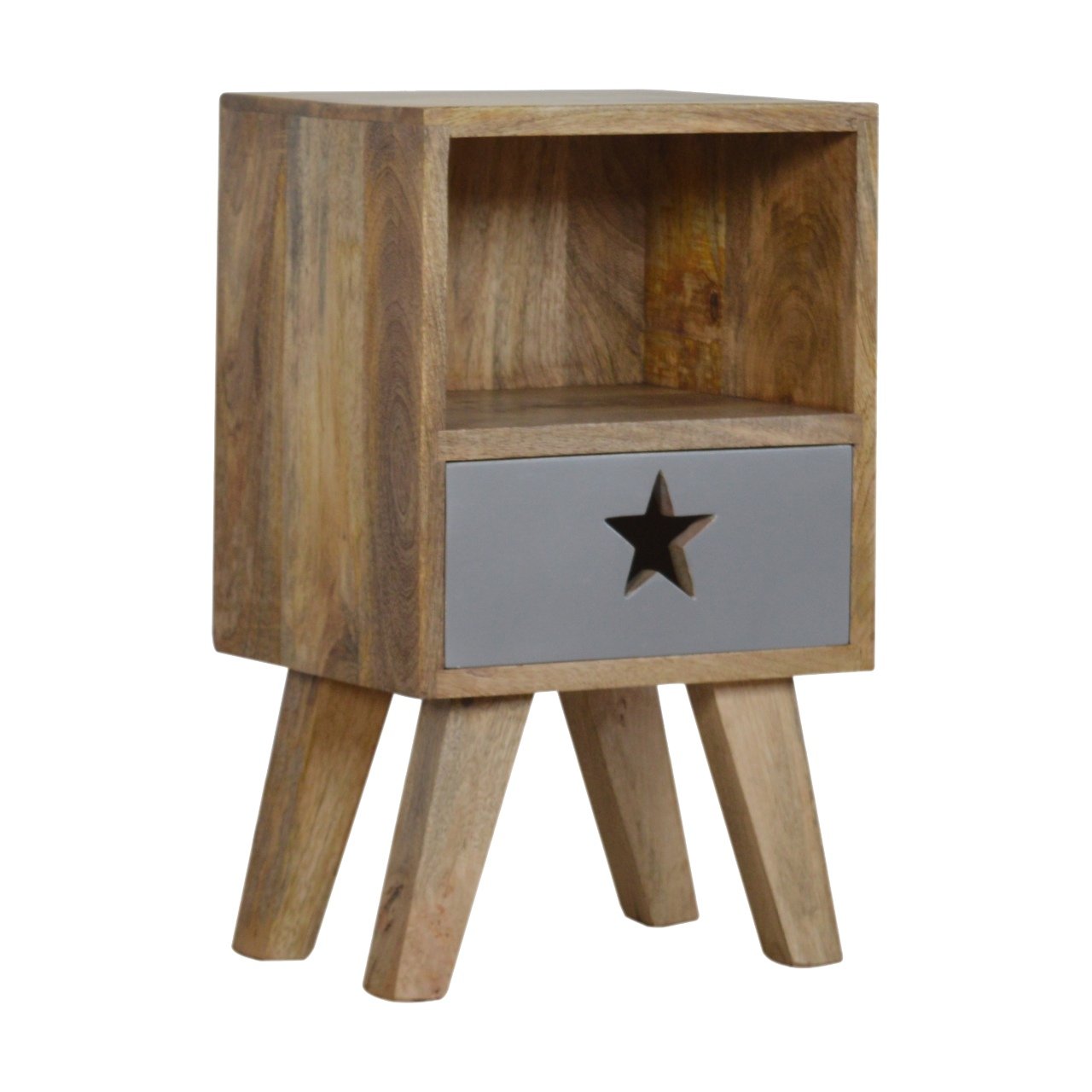 Szafka nocna Artisan IN830 – lite drewno mango, wykończenie dębowe - Image 2