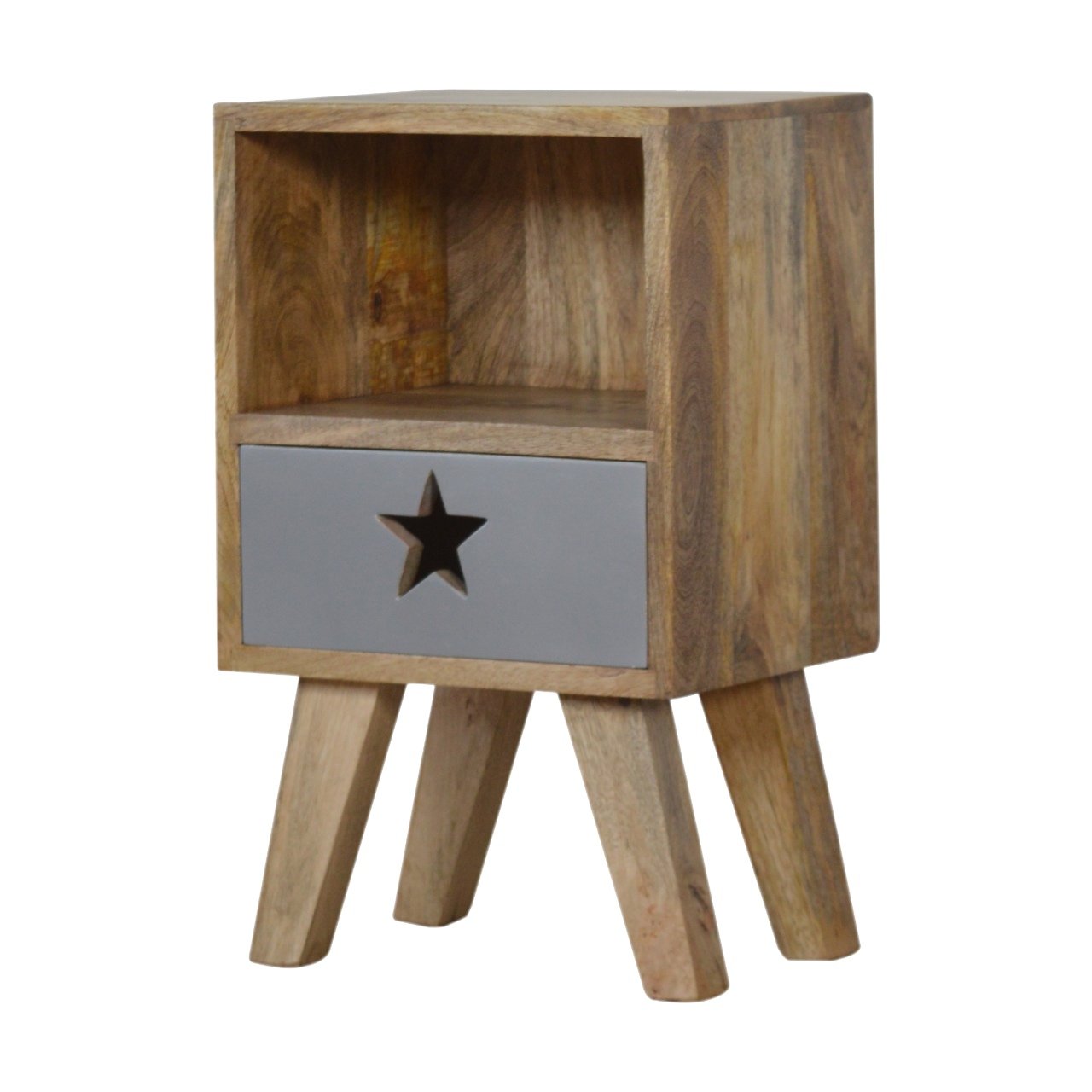 Szafka nocna Artisan IN830 – lite drewno mango, wykończenie dębowe - Image 3