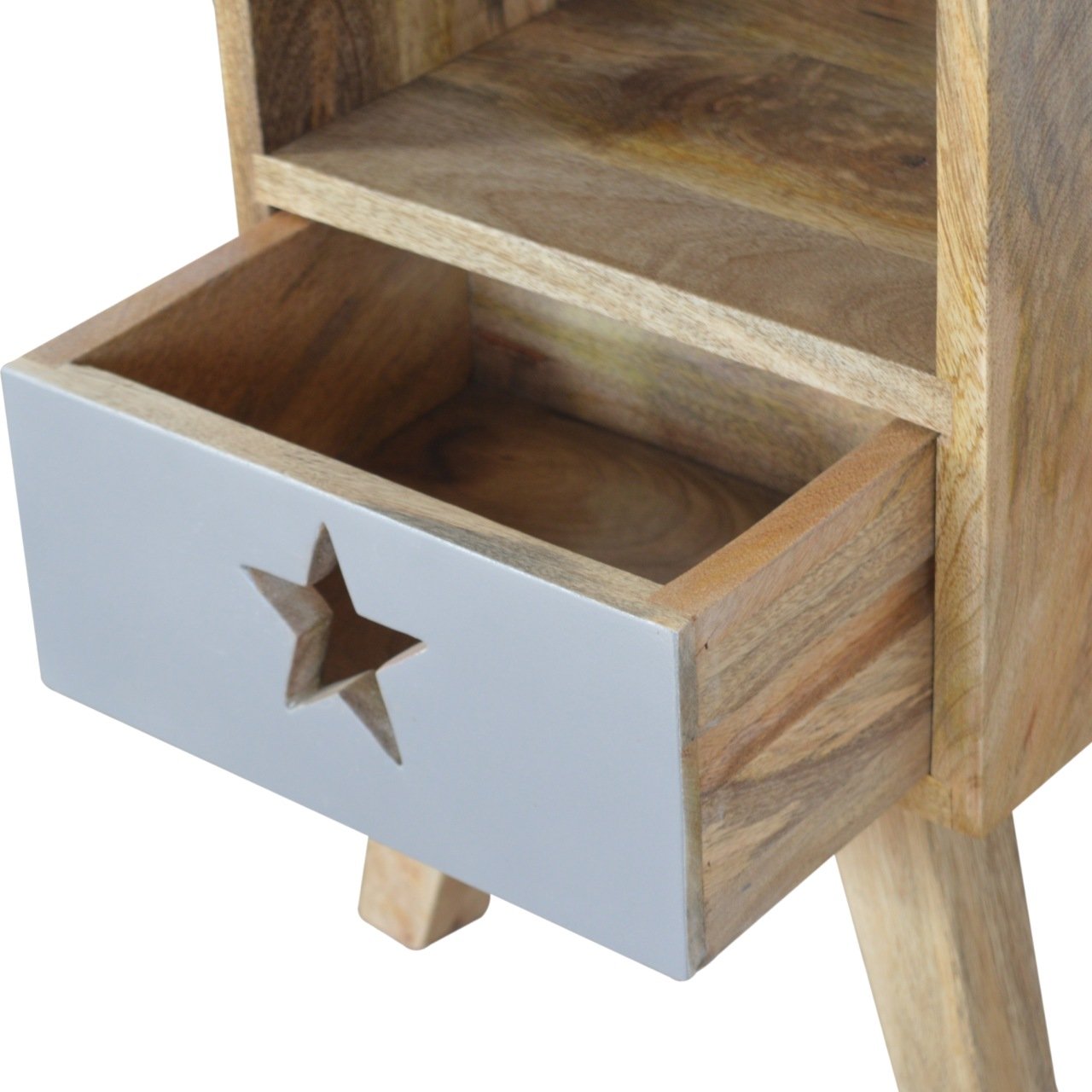 Szafka nocna Artisan IN830 – lite drewno mango, wykończenie dębowe - Image 7