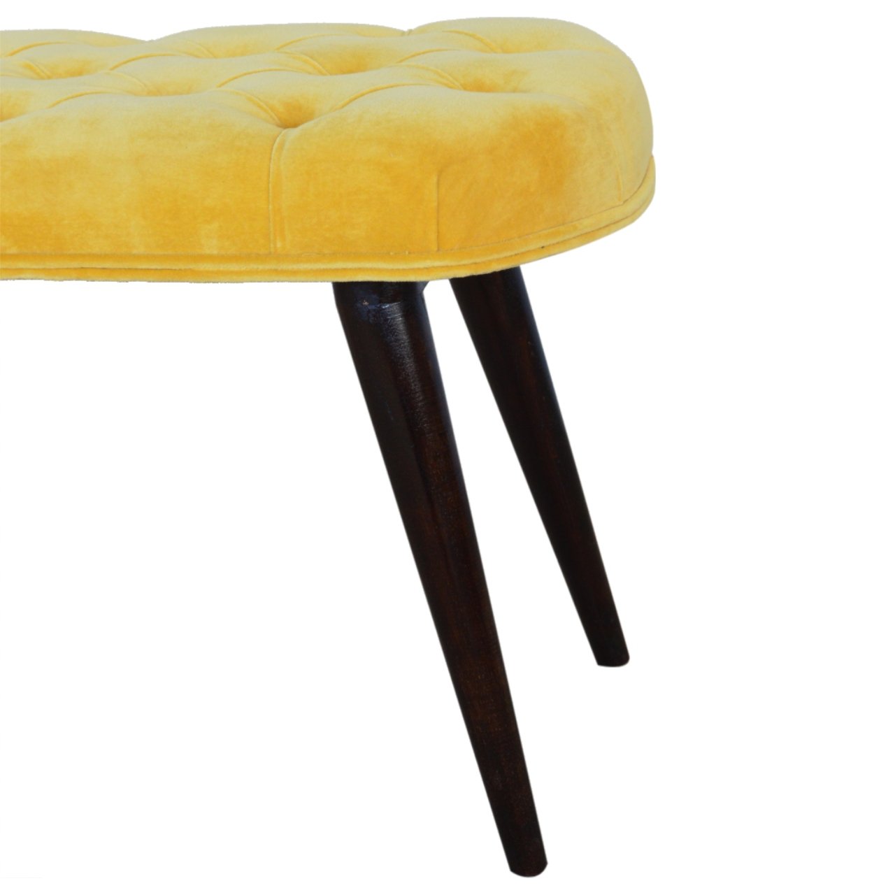 Ławka Artisan IN934 – lite drewno mango, wykończenie orzechowe - Image 5