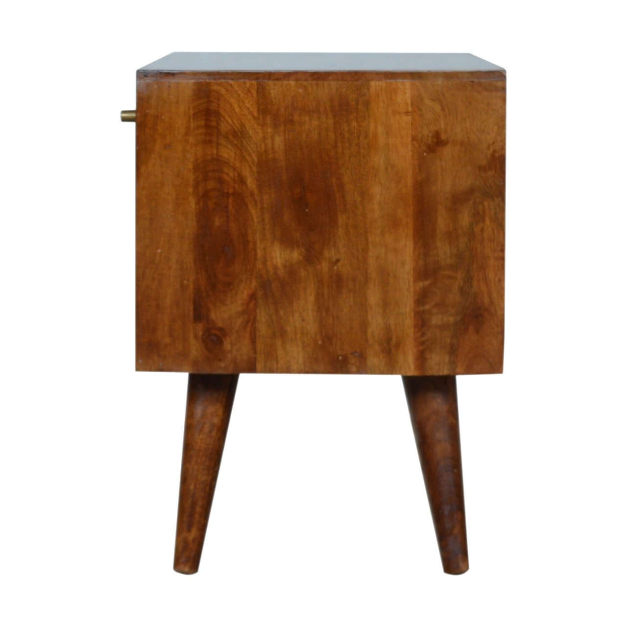 Komoda z litego drewna mango – kasztanowa, 88 cm - obrazek 7