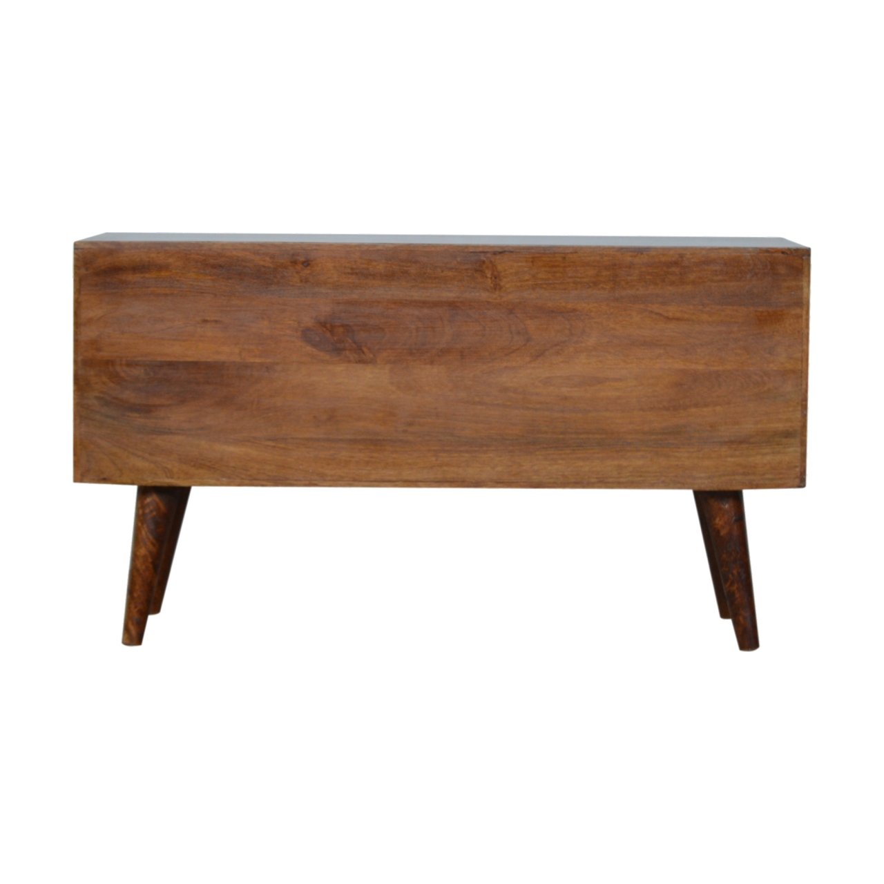 Komoda z litego drewna mango – kasztanowa, 88 cm - obrazek 8