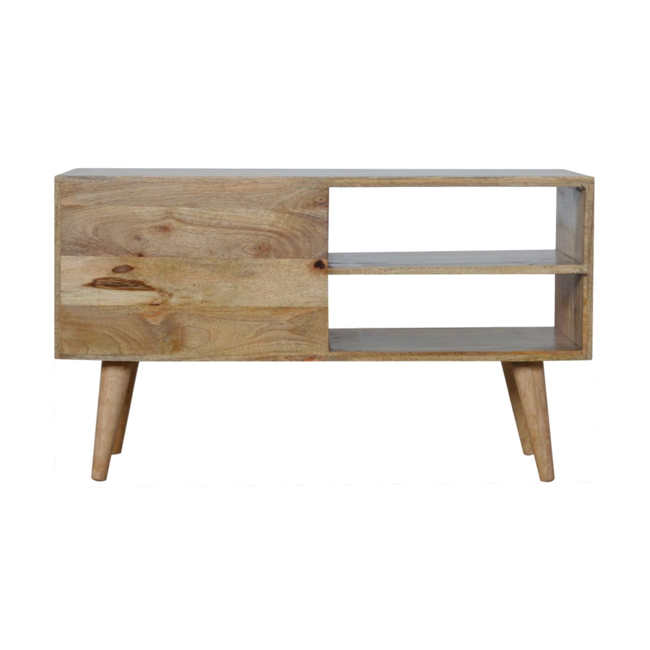 Szafka RTV Artisan IN946 – lite drewno mango, wykończenie jasne - obrazek 8