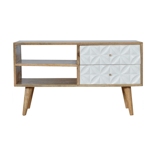 Szafka RTV Artisan IN946 – lite drewno mango, wykończenie jasne - obrazek 9