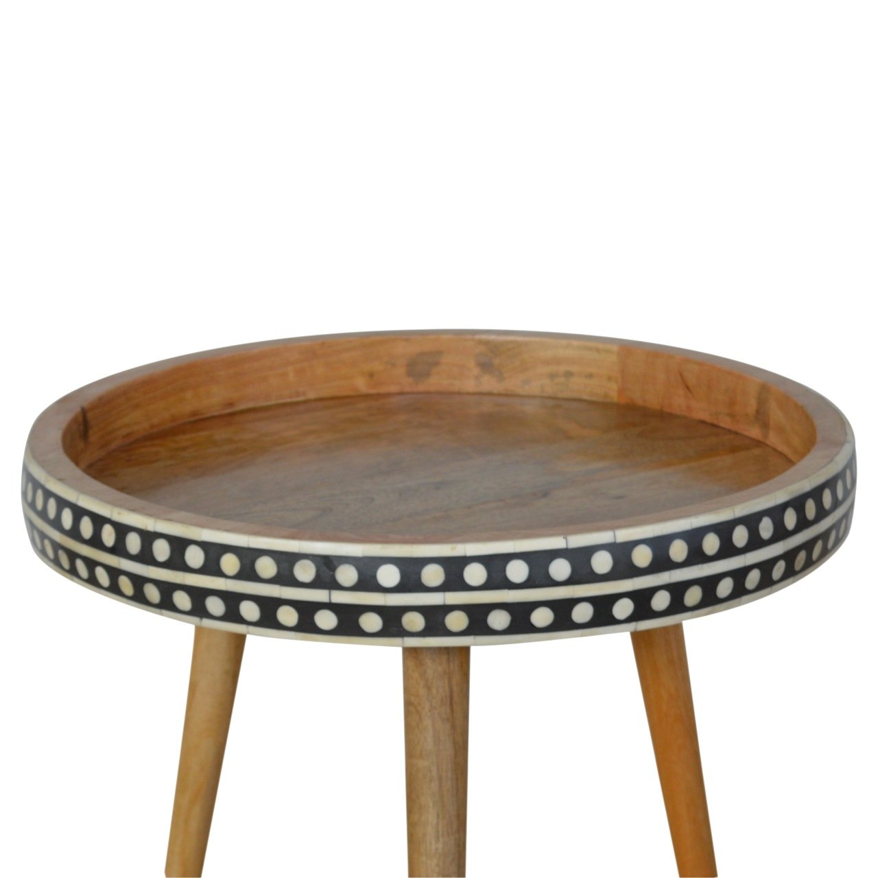Stolik kawowy Artisan IN952 – lite drewno mango, wykończenie czarne - Image 7
