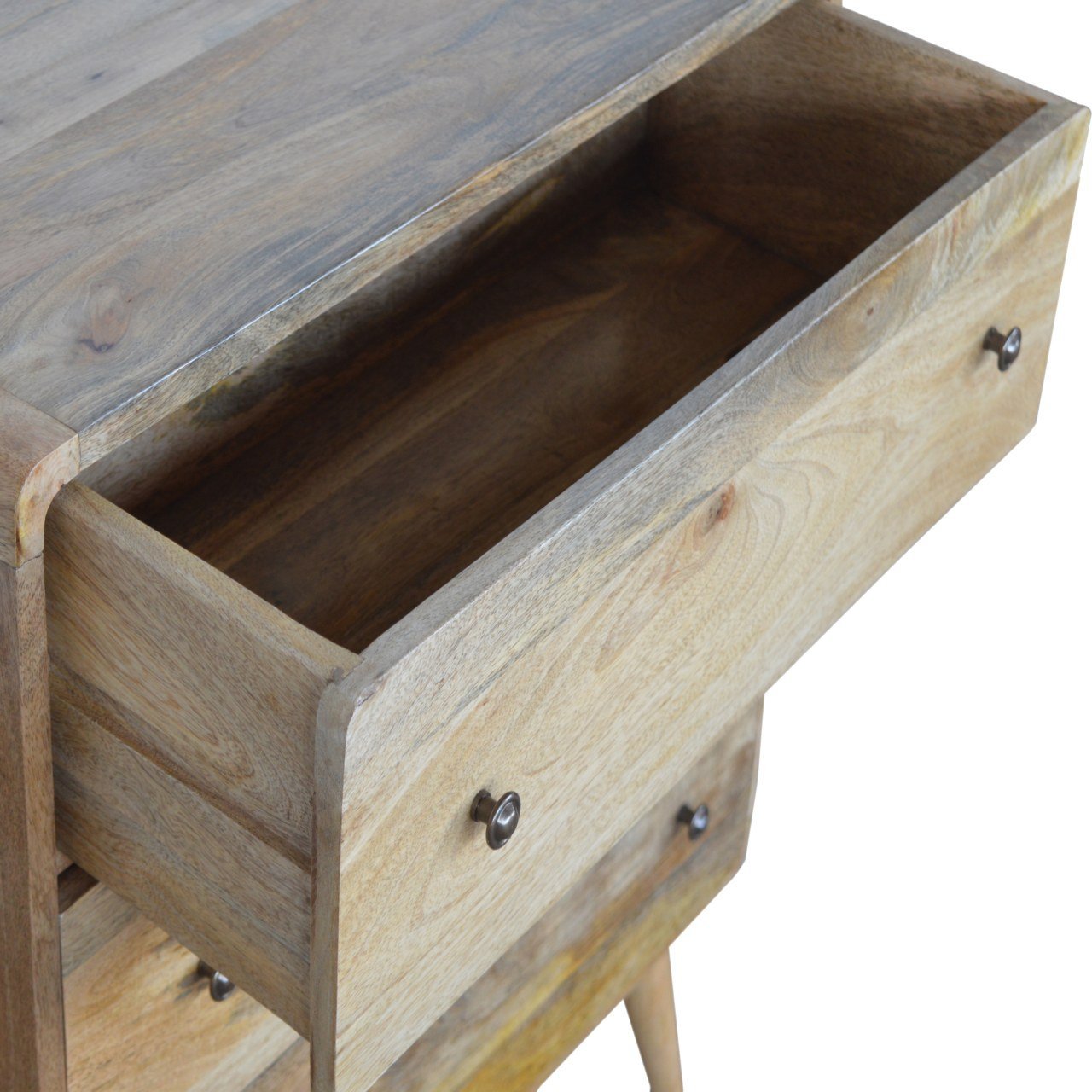 Komoda z litego drewna mango – dębowa, 70 cm — model IN955 - obrazek 5