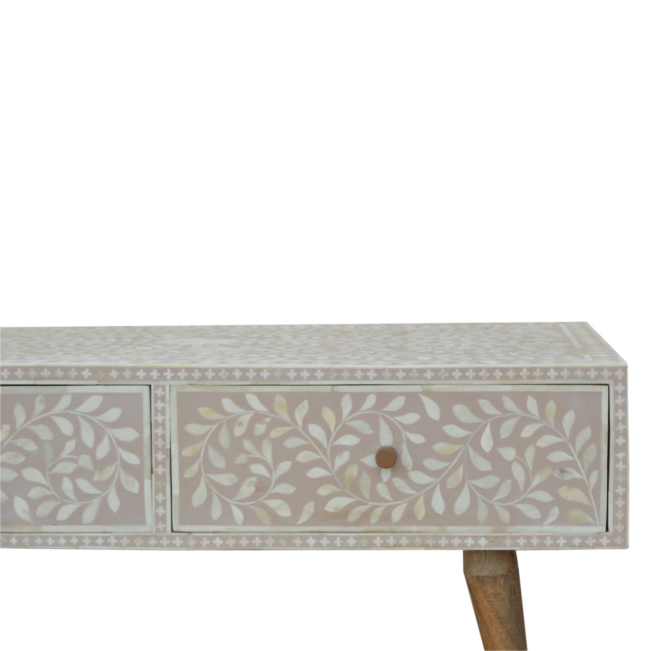 Stolik kawowy Artisan IN963 – lite drewno mango, wykończenie dębowe - Image 4