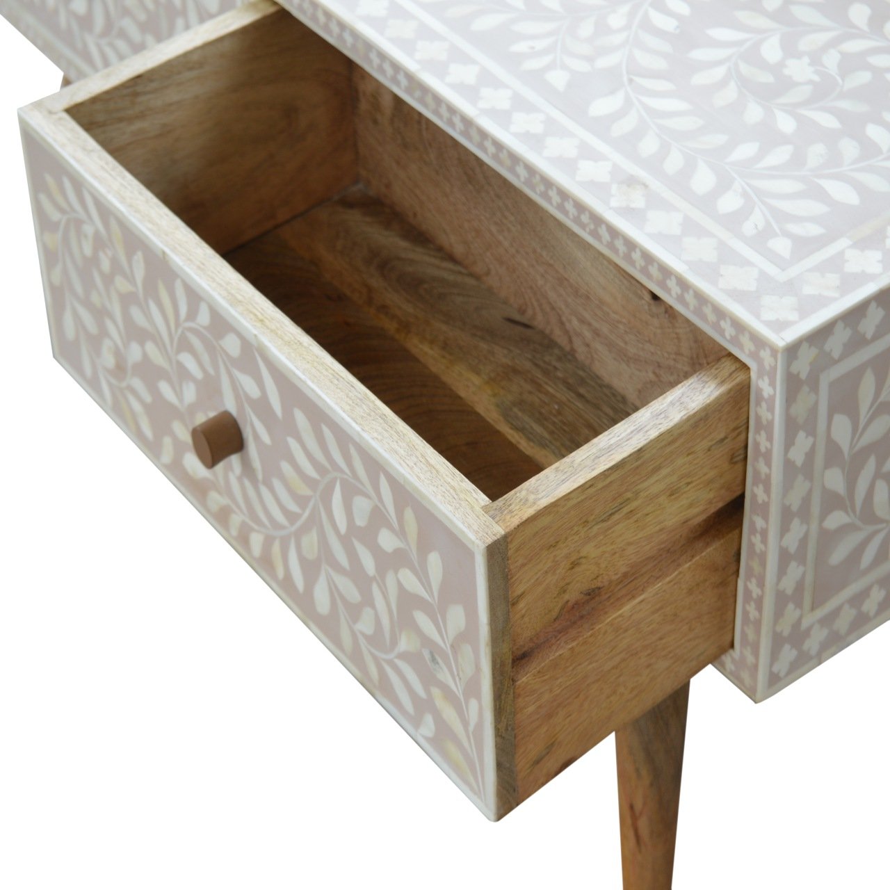 Stolik kawowy Artisan IN963 – lite drewno mango, wykończenie dębowe - Image 6
