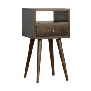 Szafka nocna z litego drewna mango – 30 cm — model IN964