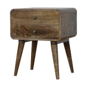 Szafka nocna z litego drewna mango – 45 cm — model IN968