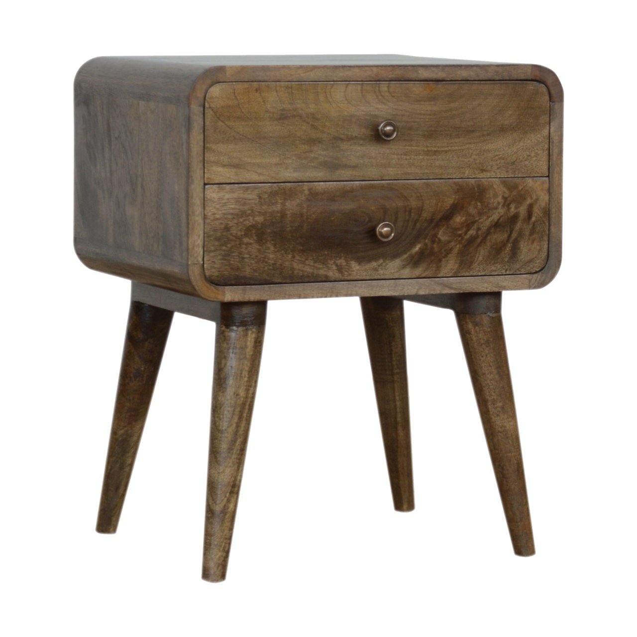 Szafka nocna z litego drewna mango – 45 cm — model IN968 - Image 2