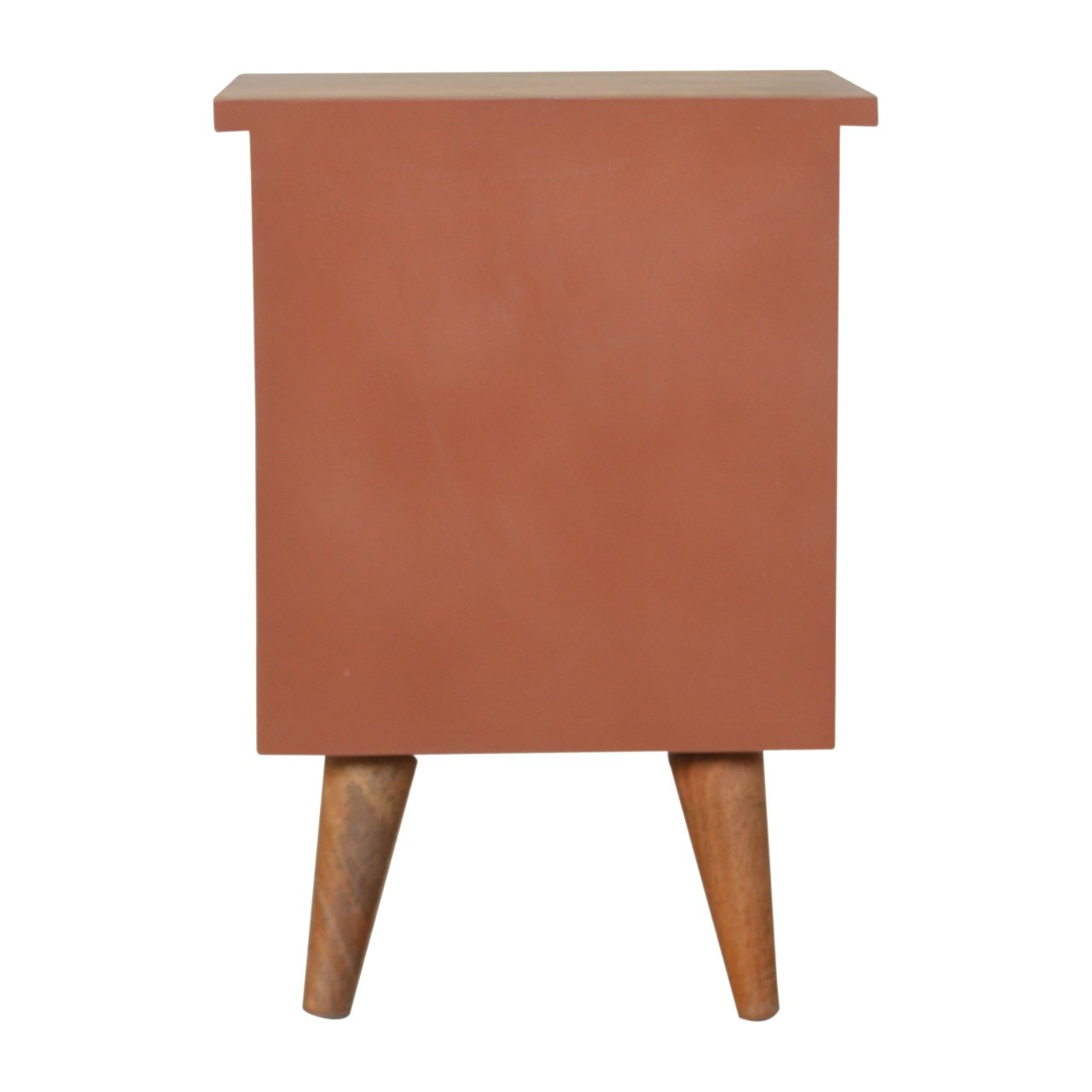 Szafka nocna z litego drewna mango – dębowa, 35 cm — model IN977 - obrazek 8
