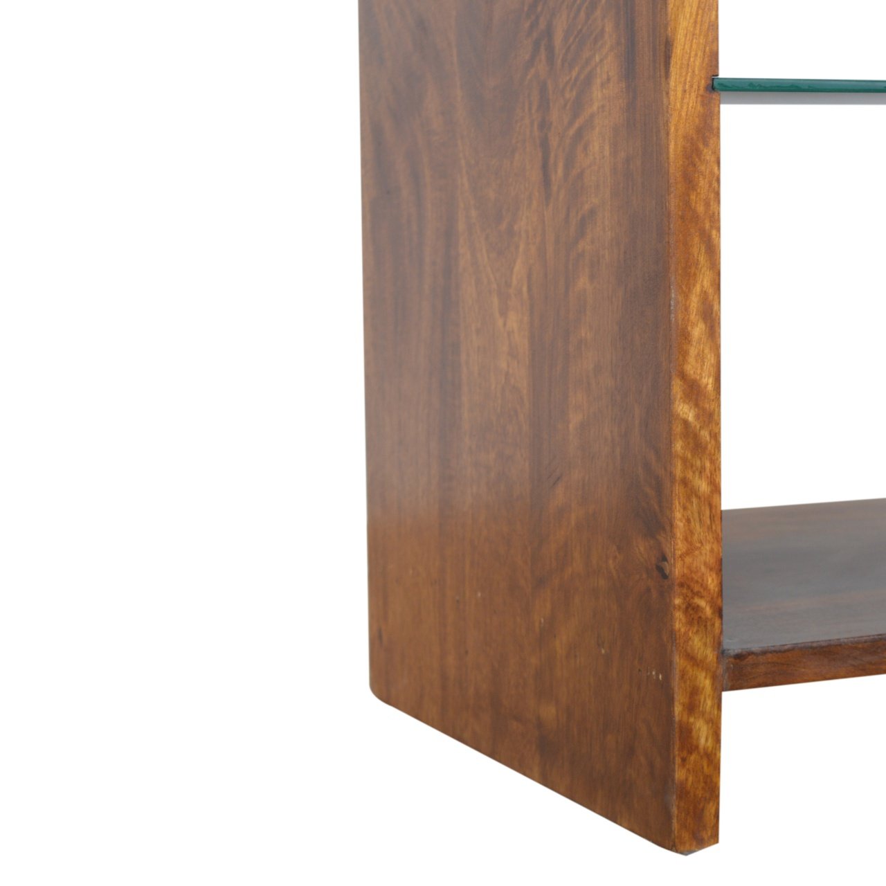 Szafka RTV z litego drewna mango – kasztanowa, 85 cm — model IN991 - obrazek 7