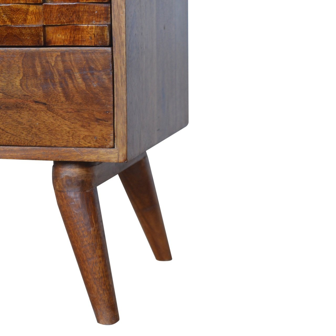 Szafka RTV Artisan IN993 – lite drewno mango, wykończenie kasztanowe - obrazek 5