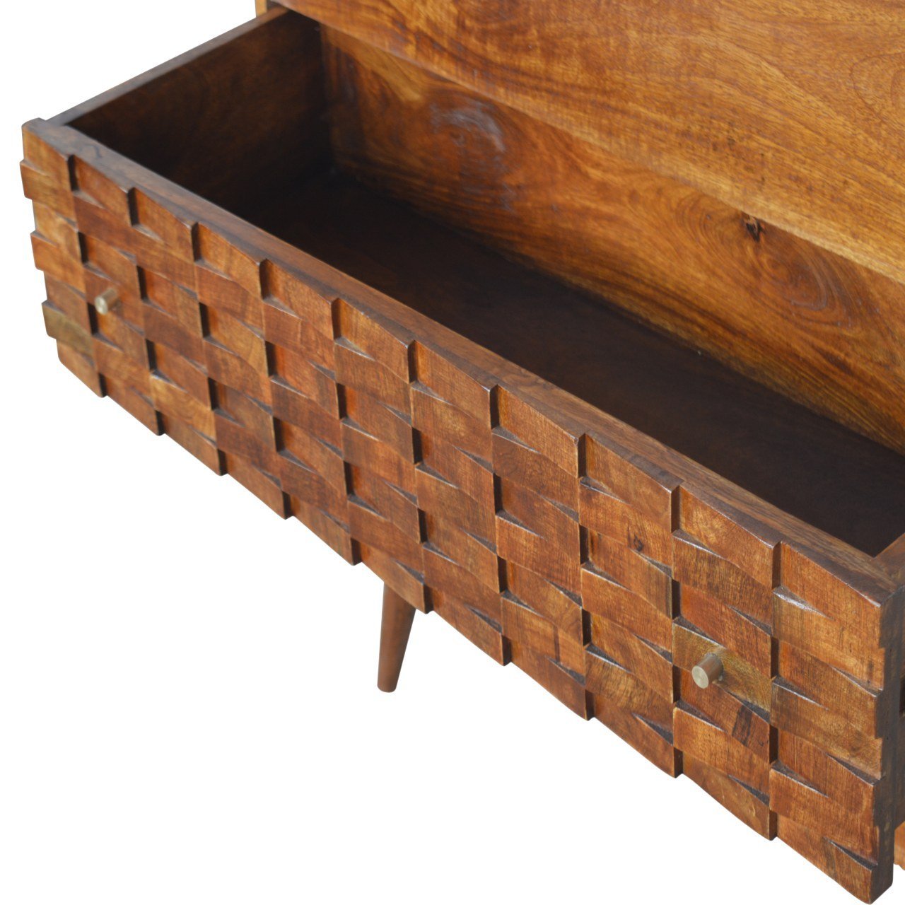 Komoda Artisan IN994 – lite drewno mango, wykończenie kasztanowe - Image 6
