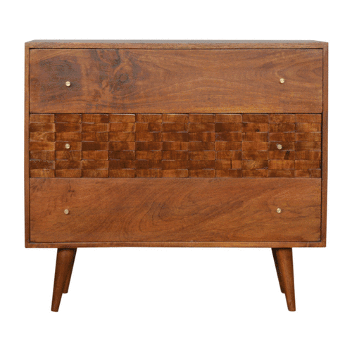 Komoda Artisan IN994 – lite drewno mango, wykończenie kasztanowe - Image 9