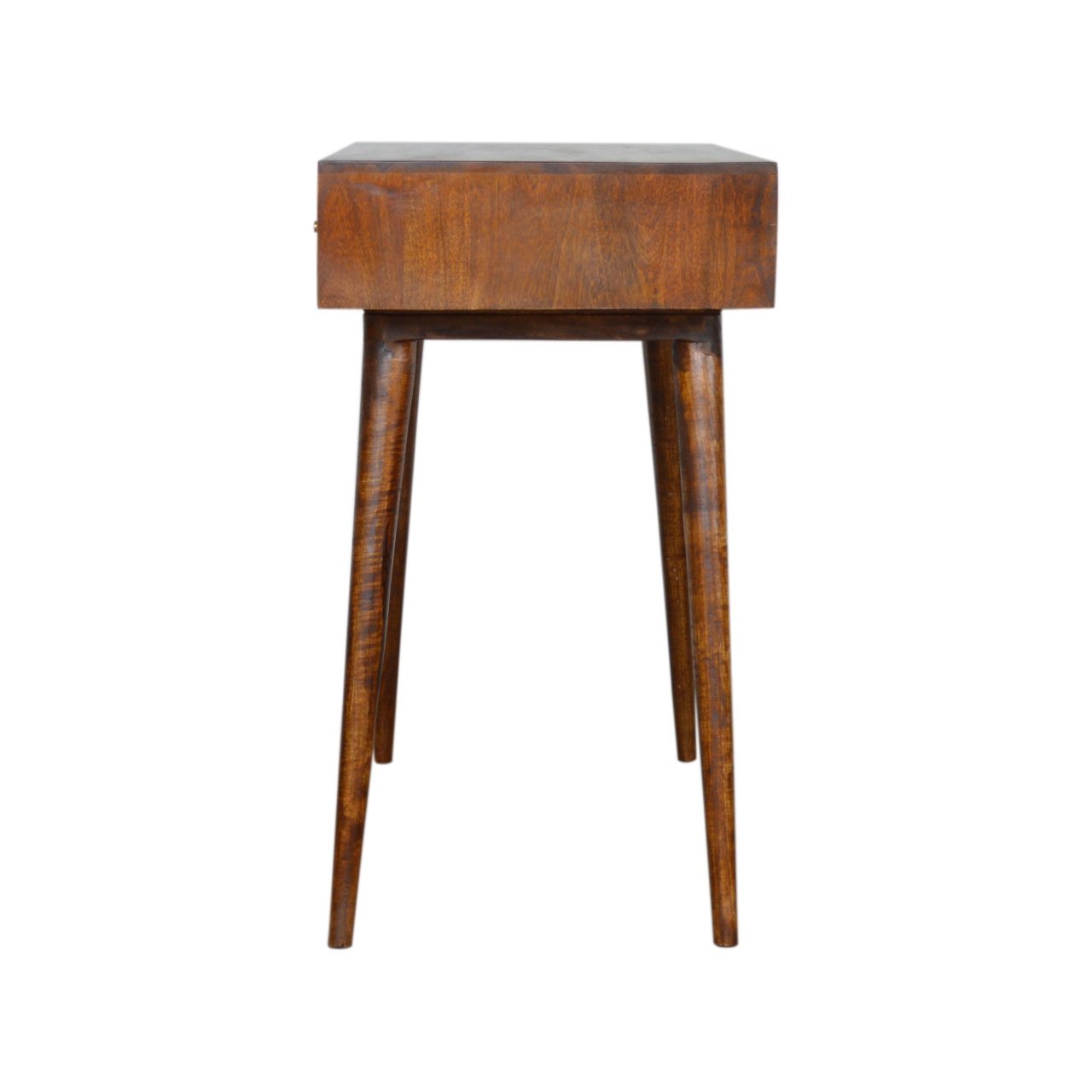 Biurko z litego drewna mango – kasztanowe, 88 cm — model IN995 - Image 8