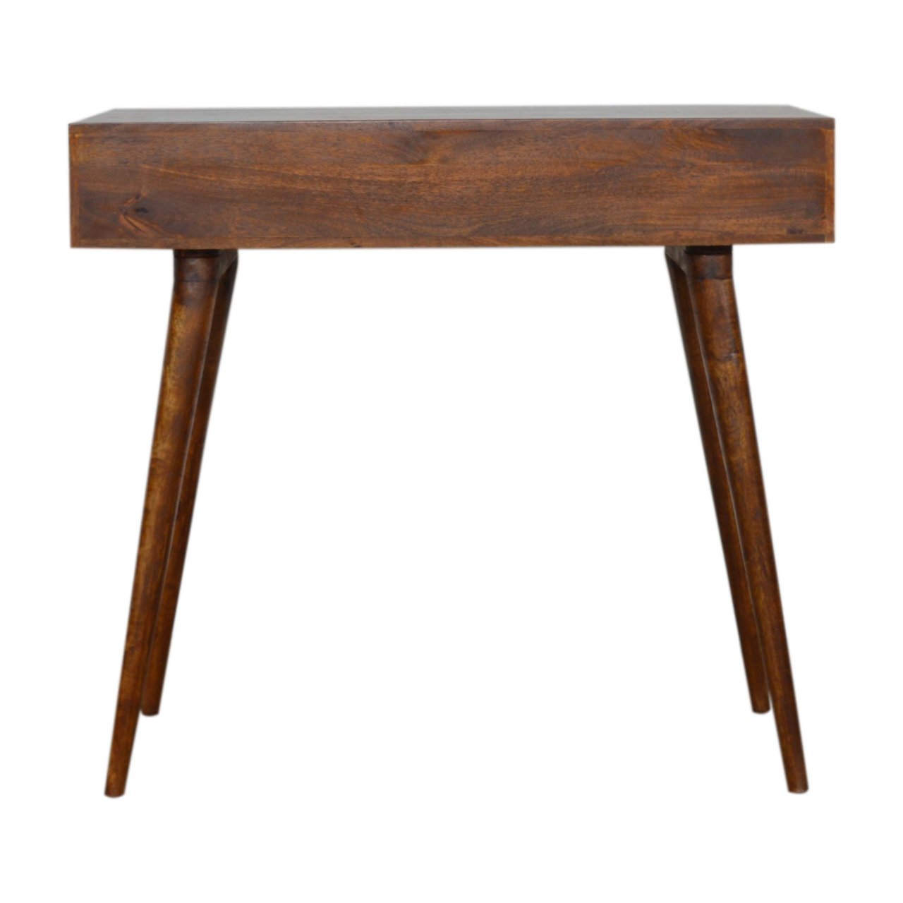 Biurko z litego drewna mango – kasztanowe, 88 cm — model IN995 - Image 9