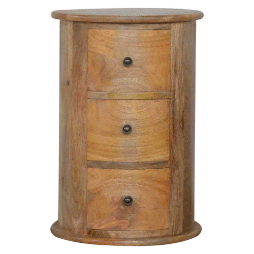 Komoda z litego drewna mango – dębowa, 40 cm - obrazek 12