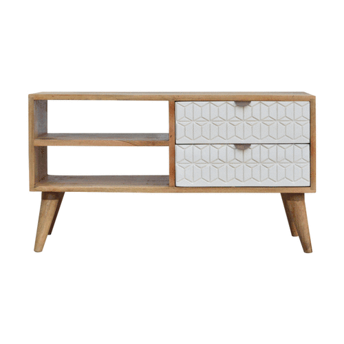 Szafka RTV Artisan IN447 – lite drewno mango, wykończenie jasne - obrazek 10