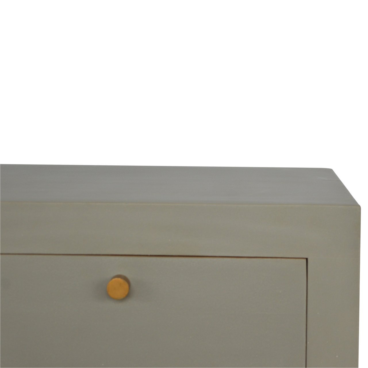 Szafka nocna z litego drewna mango – 45 cm — model IN472 - obrazek 3