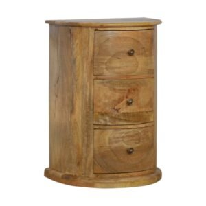 Komoda z litego drewna mango – dębowa, 40 cm