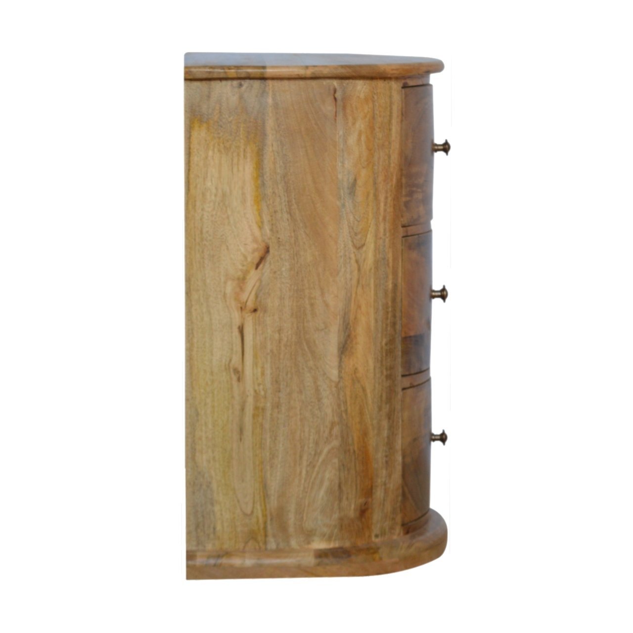 Komoda z litego drewna mango – dębowa, 40 cm - obrazek 7