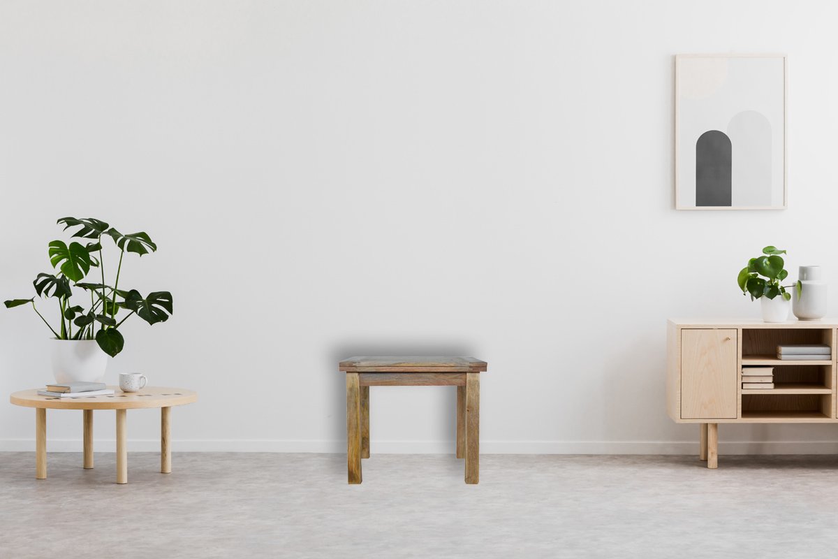Stół Artisan IN021 – lite drewno mango, wykończenie dębowe - Image 14
