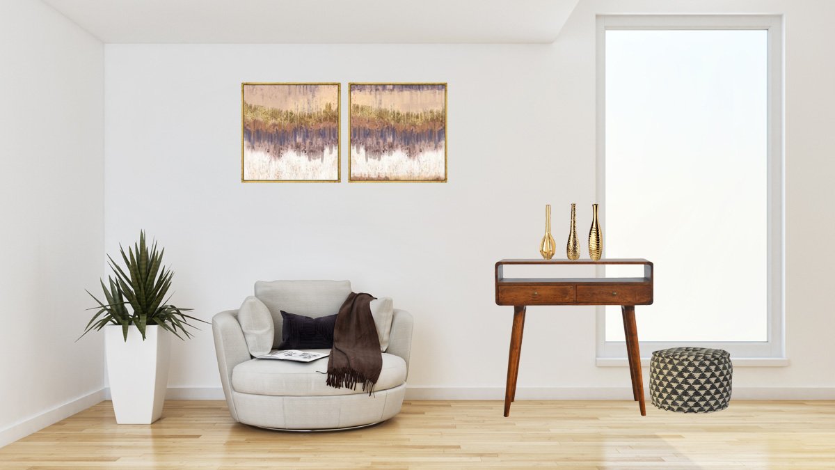 Stół z litego drewna mango – kasztanowy, 90 cm — model IN311 - Image 10