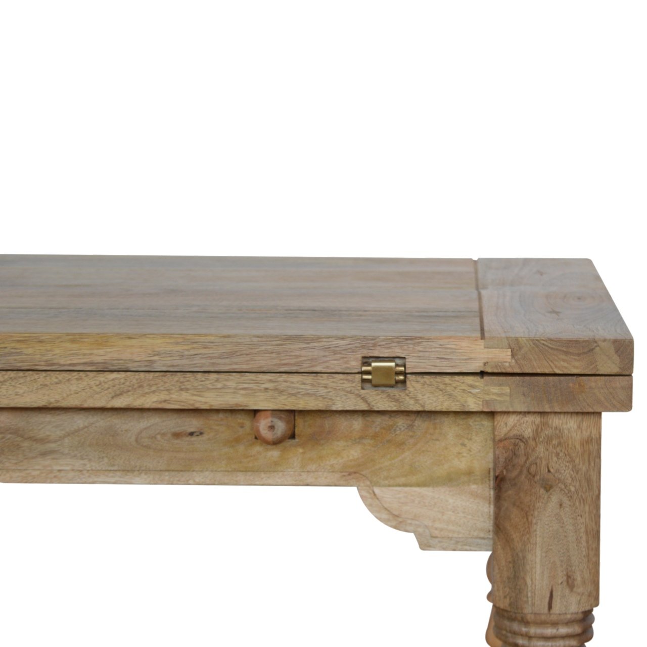 Stolik kawowy Artisan ASB306 – lite drewno mango, wykończenie dębowe - Image 2