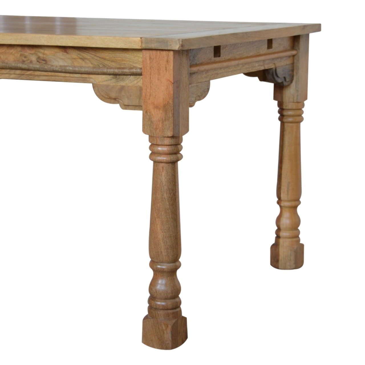 Stół Artisan ASB305 – lite drewno mango, wykończenie dębowe - Image 6
