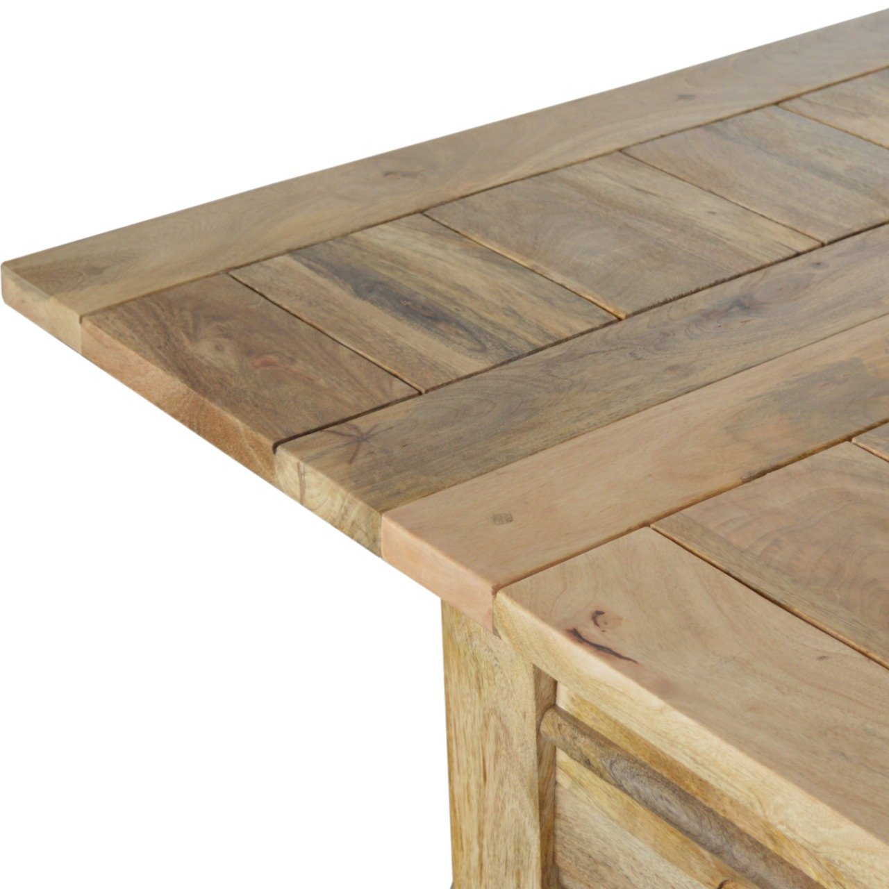 Stół Artisan ASB305 – lite drewno mango, wykończenie dębowe - Image 8