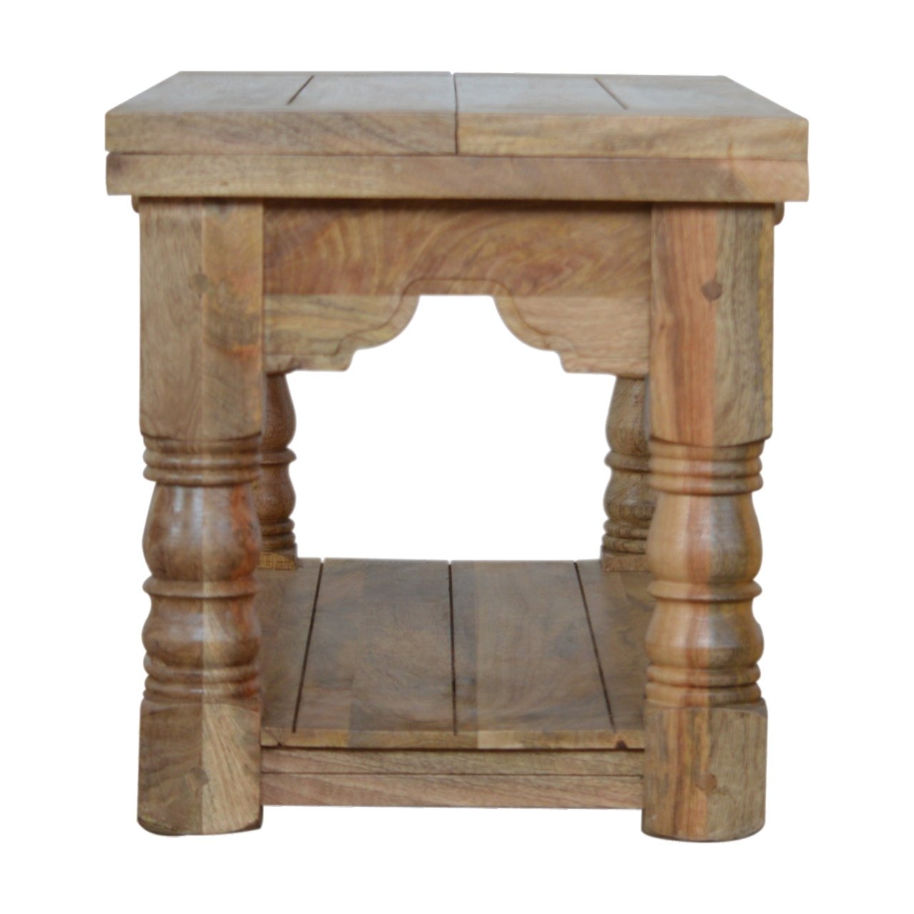 Stolik kawowy Artisan ASB306 – lite drewno mango, wykończenie dębowe - Image 8