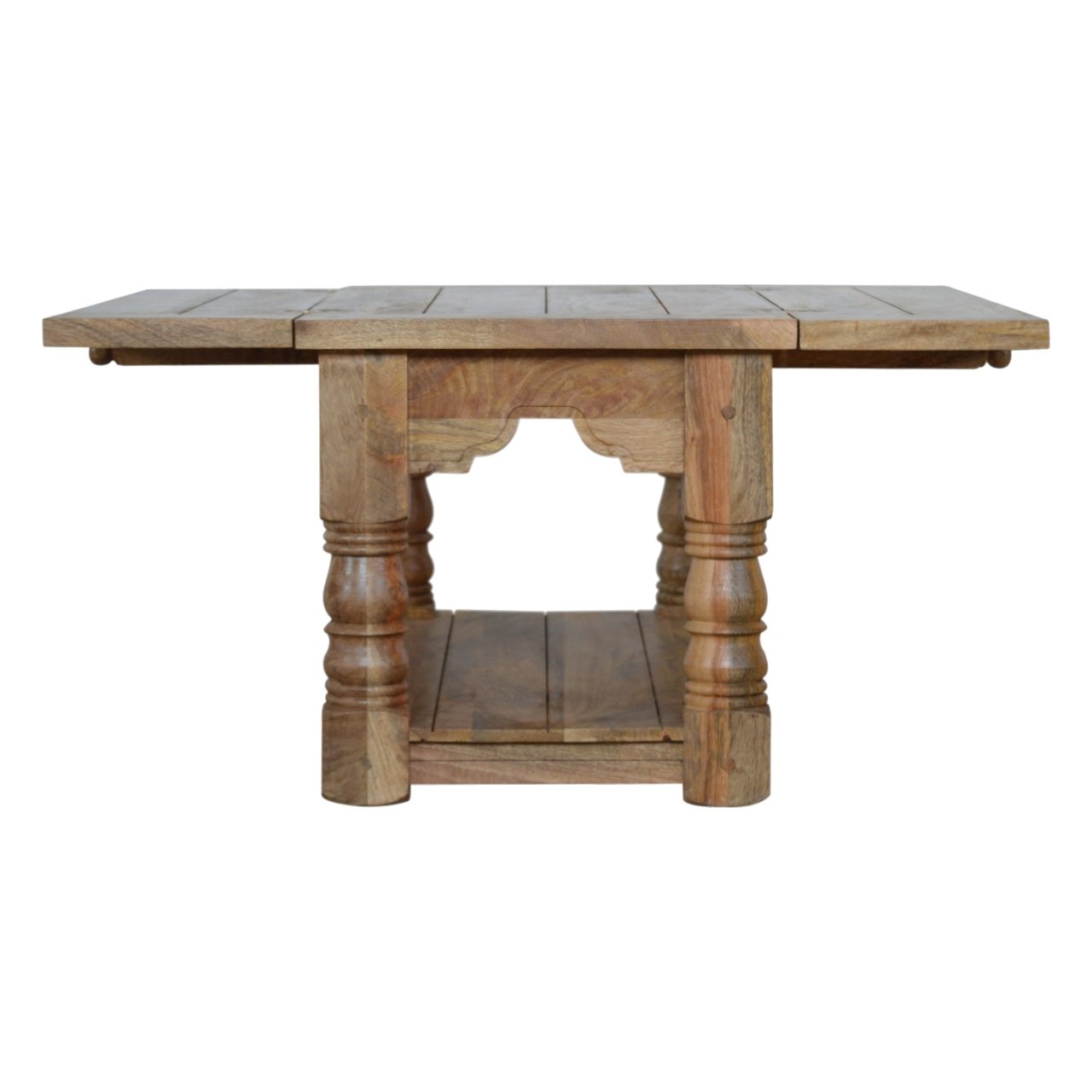 Stolik kawowy Artisan ASB306 – lite drewno mango, wykończenie dębowe - Image 5