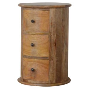 Komoda z litego drewna mango – dębowa, 40 cm