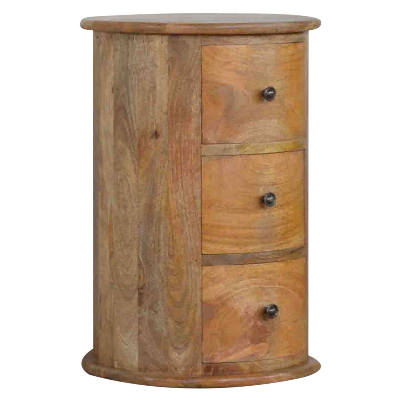 Komoda z litego drewna mango – dębowa, 40 cm - obrazek 2