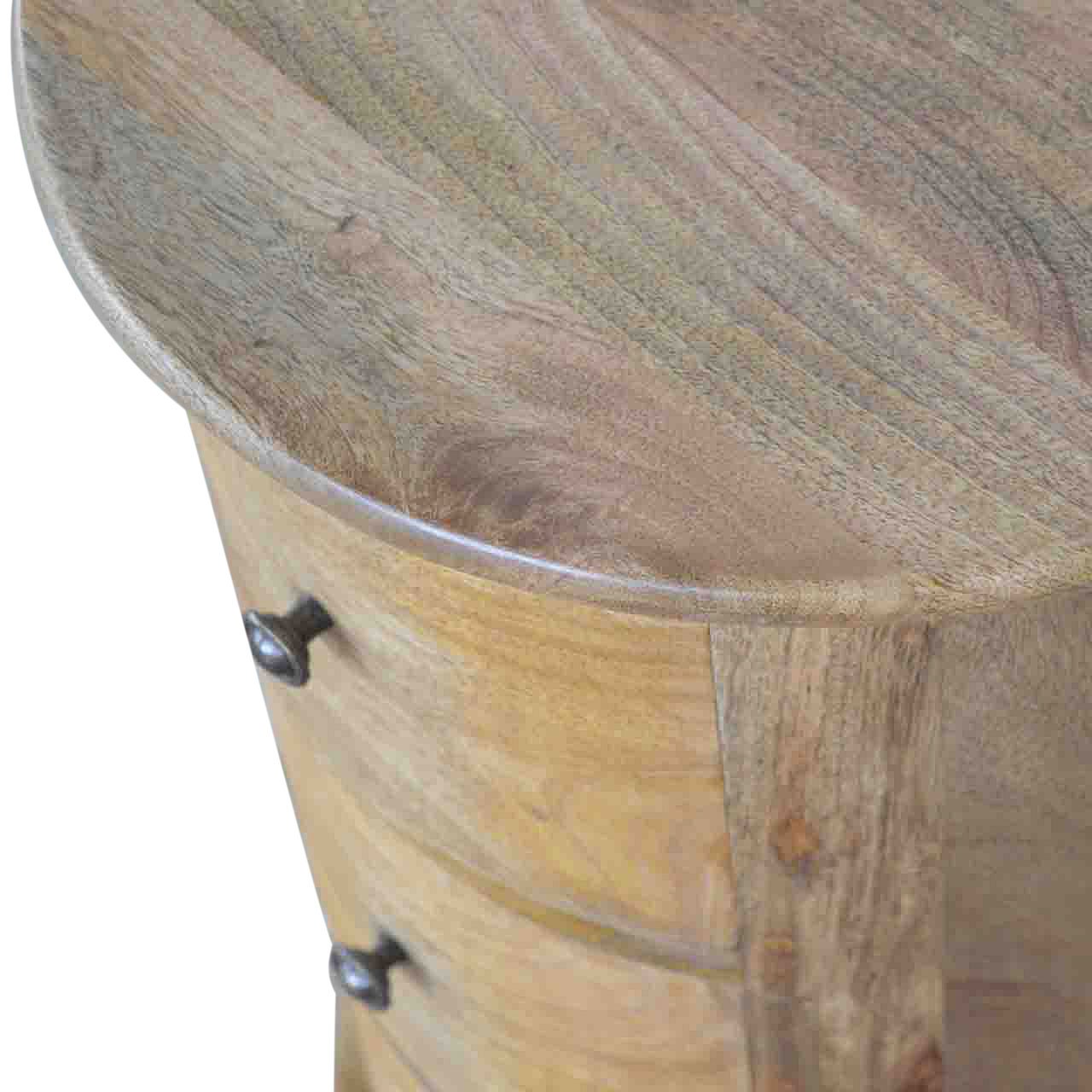 Komoda z litego drewna mango – dębowa, 40 cm - obrazek 3