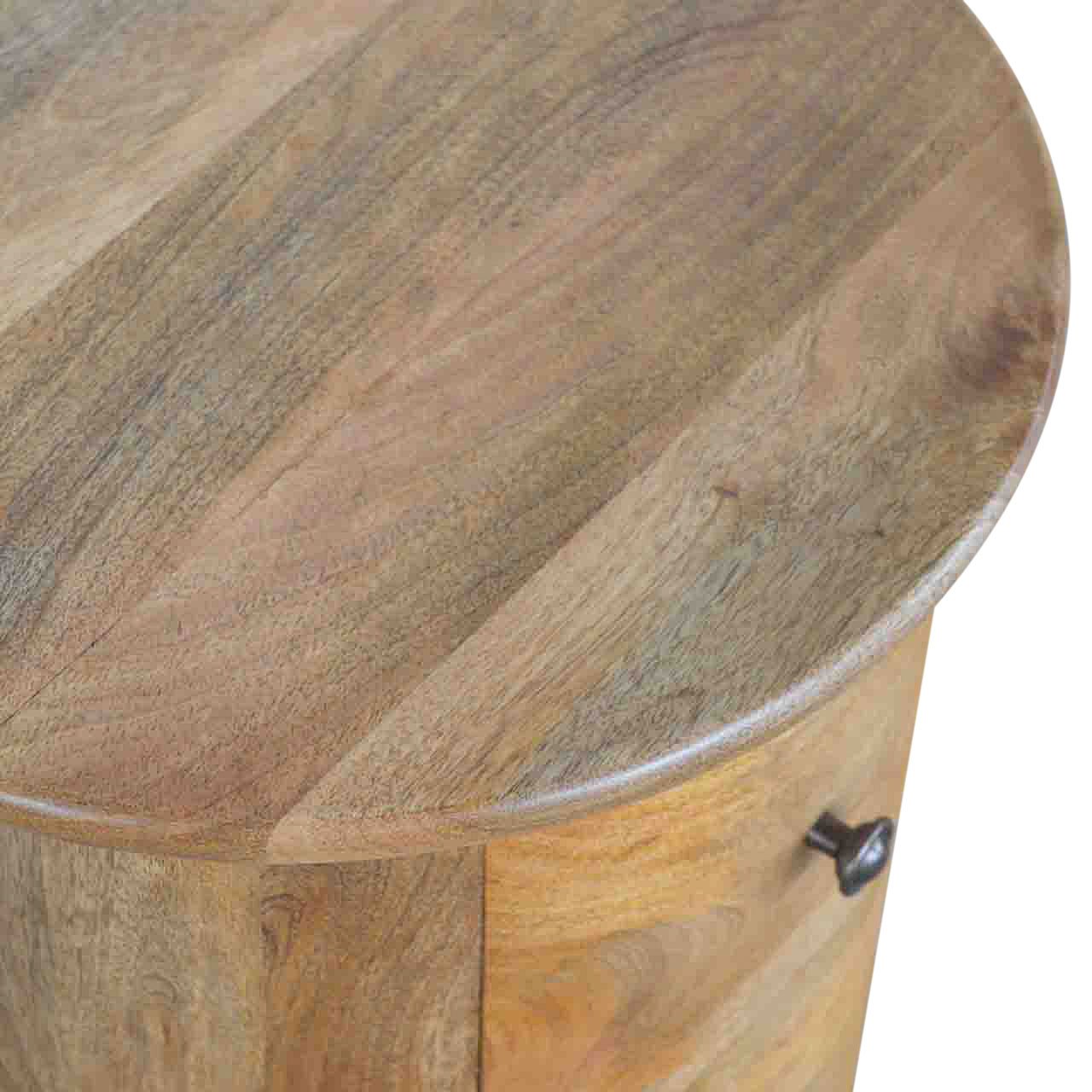 Komoda z litego drewna mango – dębowa, 40 cm - obrazek 8